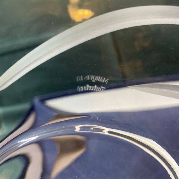 Waterford Marquis Crystal Millennium Centerpiece Platter NEW Shooting Star 2000 - Picture 9 of 10